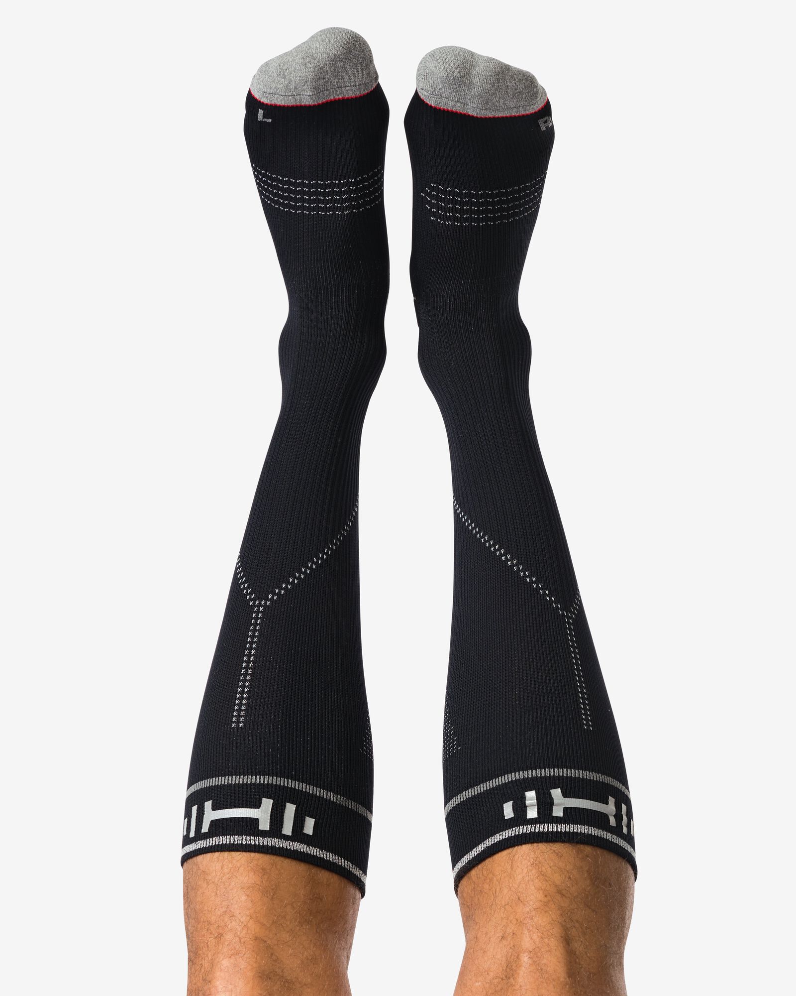 compressiekousen voor volwassenen zwart zwart - 4100850BLACK - HEMA