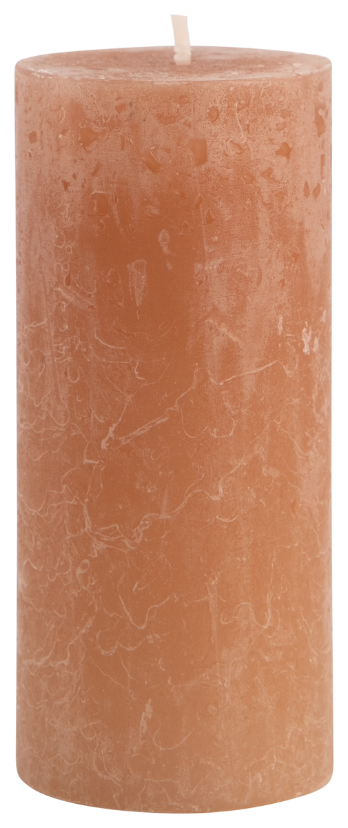 bougie rustique - Ø5x11 - terracotta terra 5 x 11 - 13502569 - HEMA
