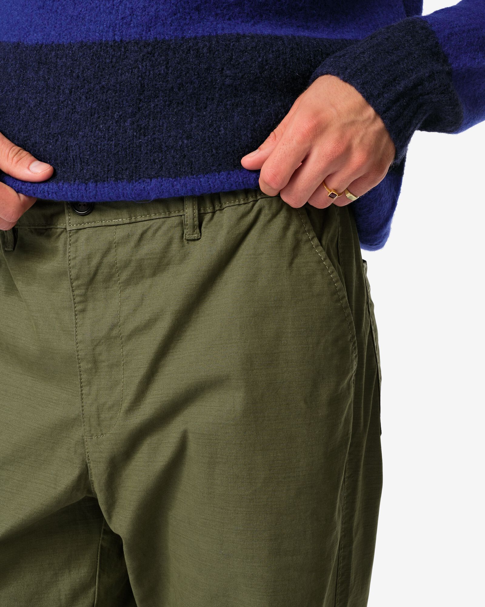 Herrenhose Bas dunkelgr&uuml;n dunkelgr&uuml;n - 2170550DARKGREEN - HEMA