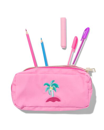 trousse &agrave; double zip palmier - 14511240 - HEMA