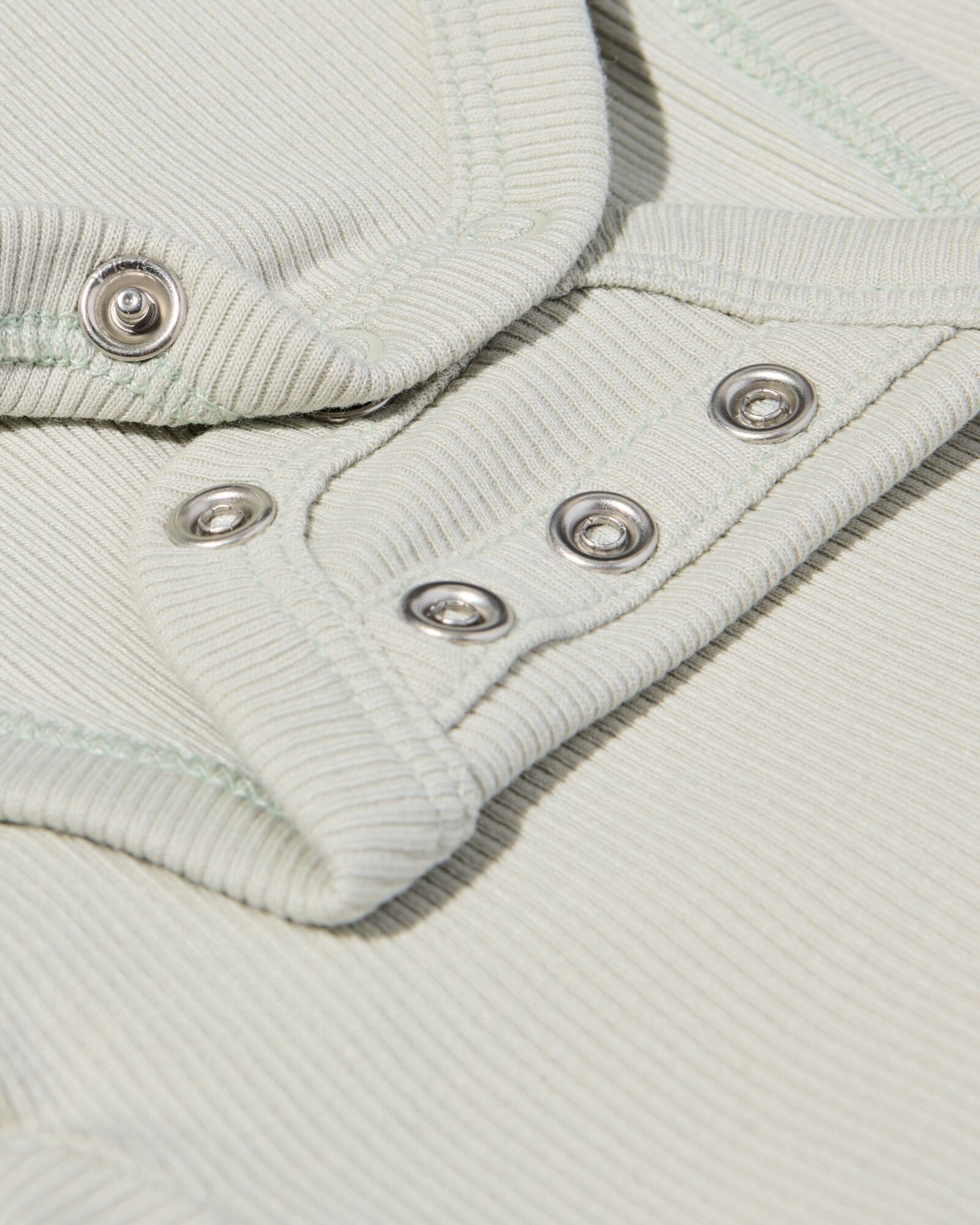 body crois&eacute; &eacute;volutif nouveau-n&eacute; c&ocirc;tel&eacute; vert clair vert clair - 33438220LIGHTGREEN - HEMA