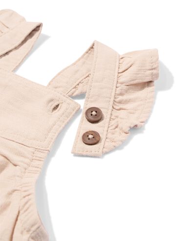 salopette &eacute;volutive b&eacute;b&eacute; citrons &eacute;cru - 33007470ECRU - HEMA