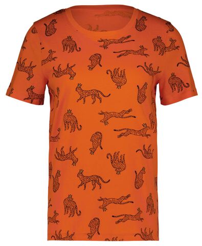Damen-T-Shirt orange - 1000027545 - HEMA