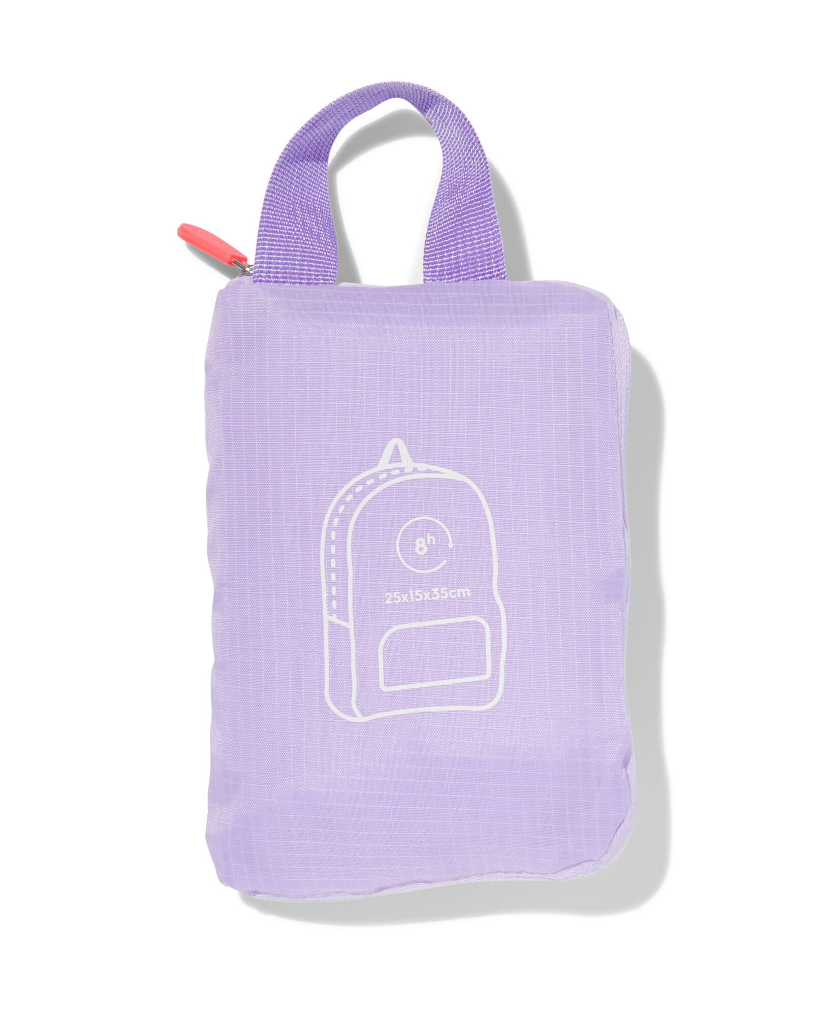 sac &agrave; dos pliant 25x15x35 lilas - 18640057 - HEMA