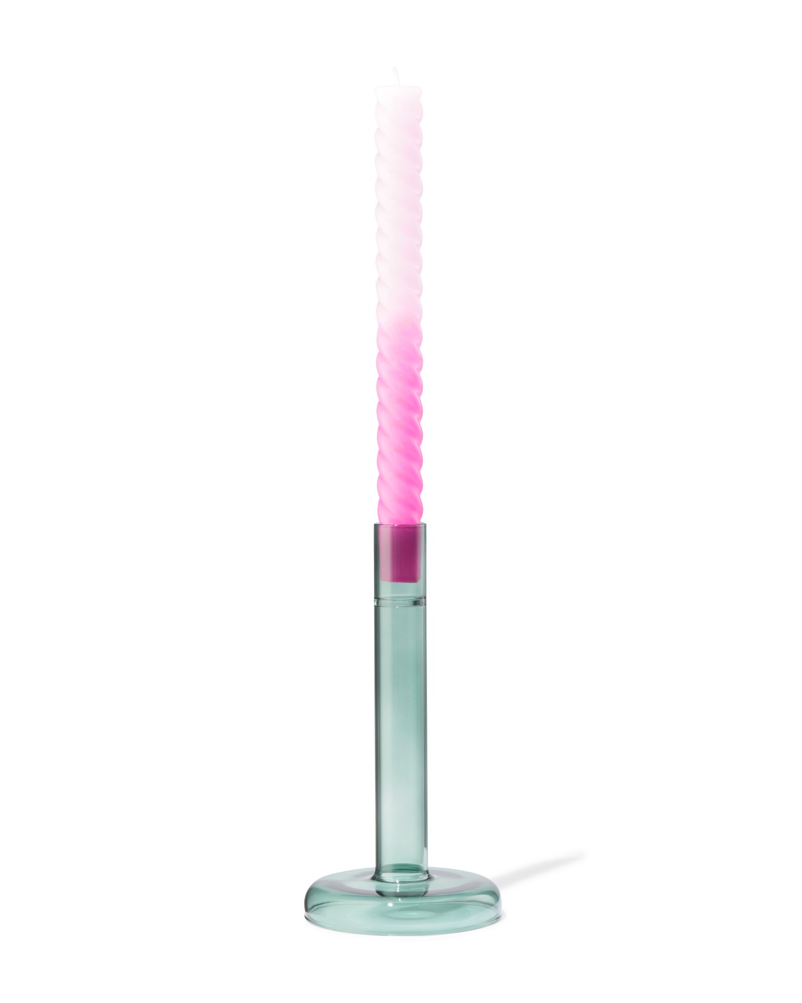 bougeoir M verre vert - 13324093 - HEMA