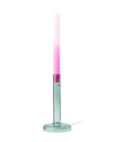bougeoir M verre vert - 13324093 - HEMA