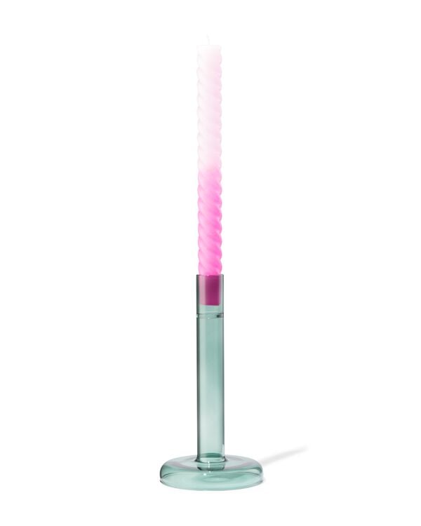 bougeoir M verre vert - 13324093 - HEMA