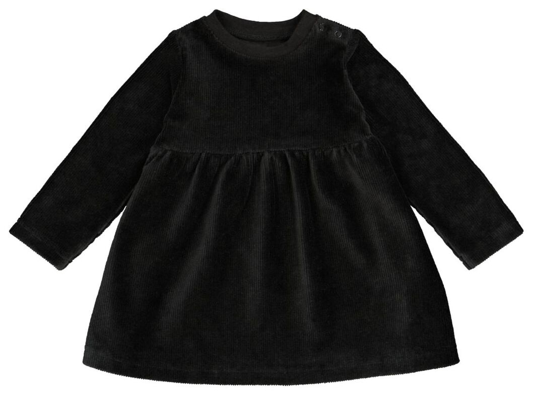 Baby-Kleid, gerippt grau - 1000025915 - HEMA