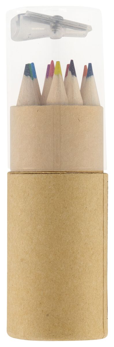 crayons de couleur dans un &eacute;tui avec taille-crayon - 15990262 - HEMA