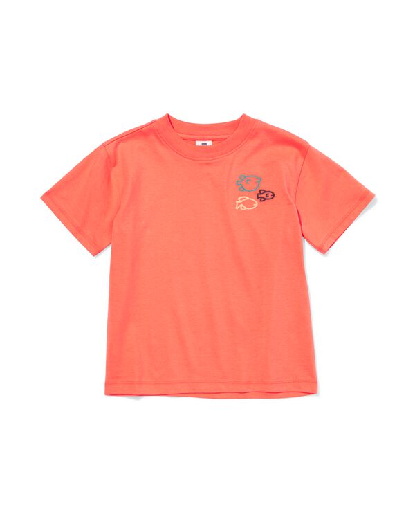 kinder T-shirt dieren koraal koraal - 30717803CORAL - HEMA