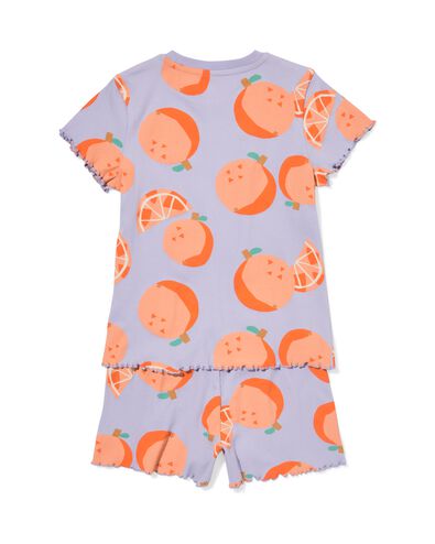 pyjacourt enfant c&ocirc;tel&eacute; orange lilas - 23000780LILAC - HEMA