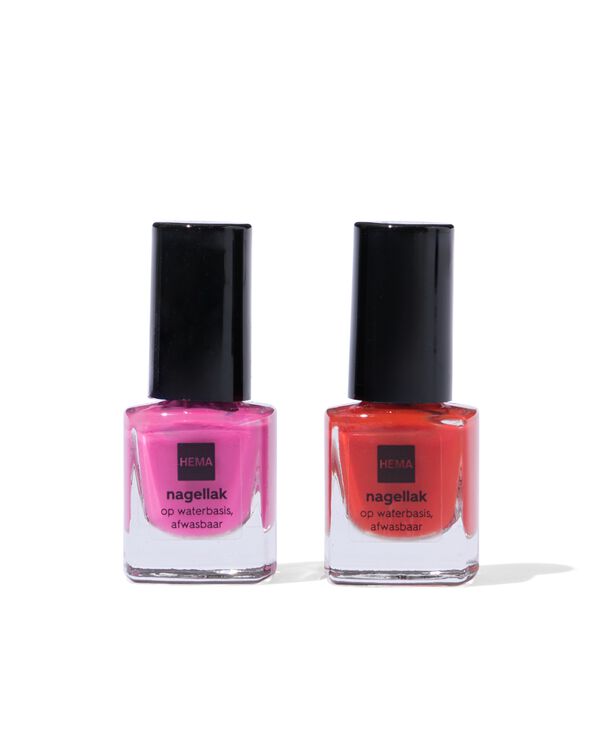 nagellak kids op waterbasis - 2 stuks - 11240098 - HEMA