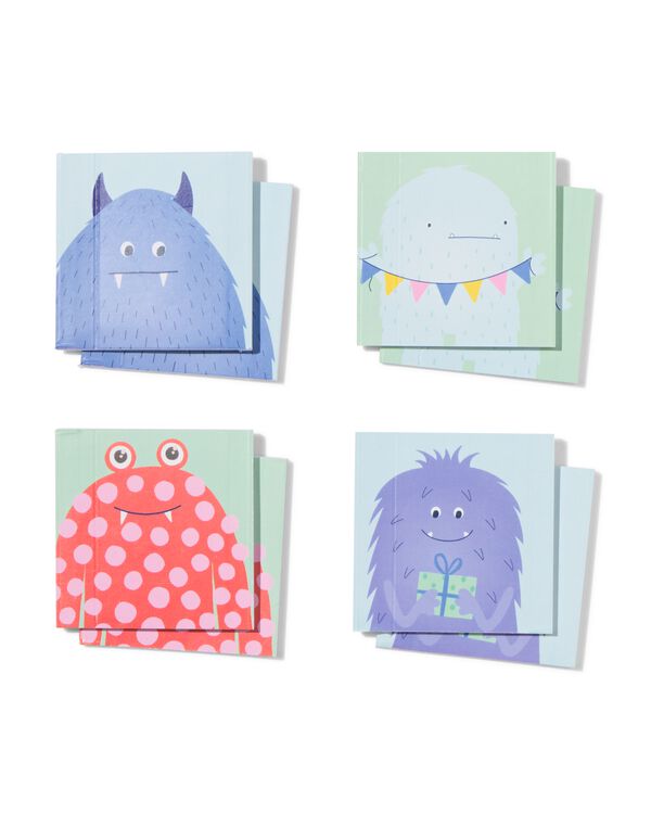 cahiers de coloriage &agrave; distribuer monstres - 8 pi&egrave;ces - 14250404 - HEMA