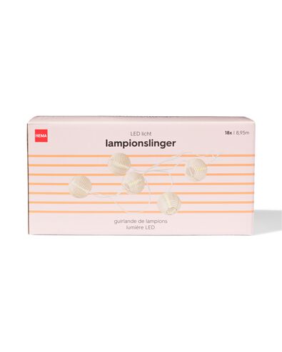 Lichterkette 8,95 m mit 18 LED-L&auml;mpchen in Wei&szlig; f&uuml;r den Innen- und Au&szlig;enbereich - 41800153 - HEMA