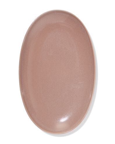Servierschale, 32 x 20 cm, Puur, reaktive Glasur, Taupe - 9650146 - HEMA