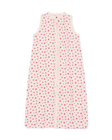 gigoteuse b&eacute;b&eacute; sans manches mousseline 0,5 tog fraises rose p&acirc;le rose p&acirc;le - 33302060LIGHTPINK - HEMA