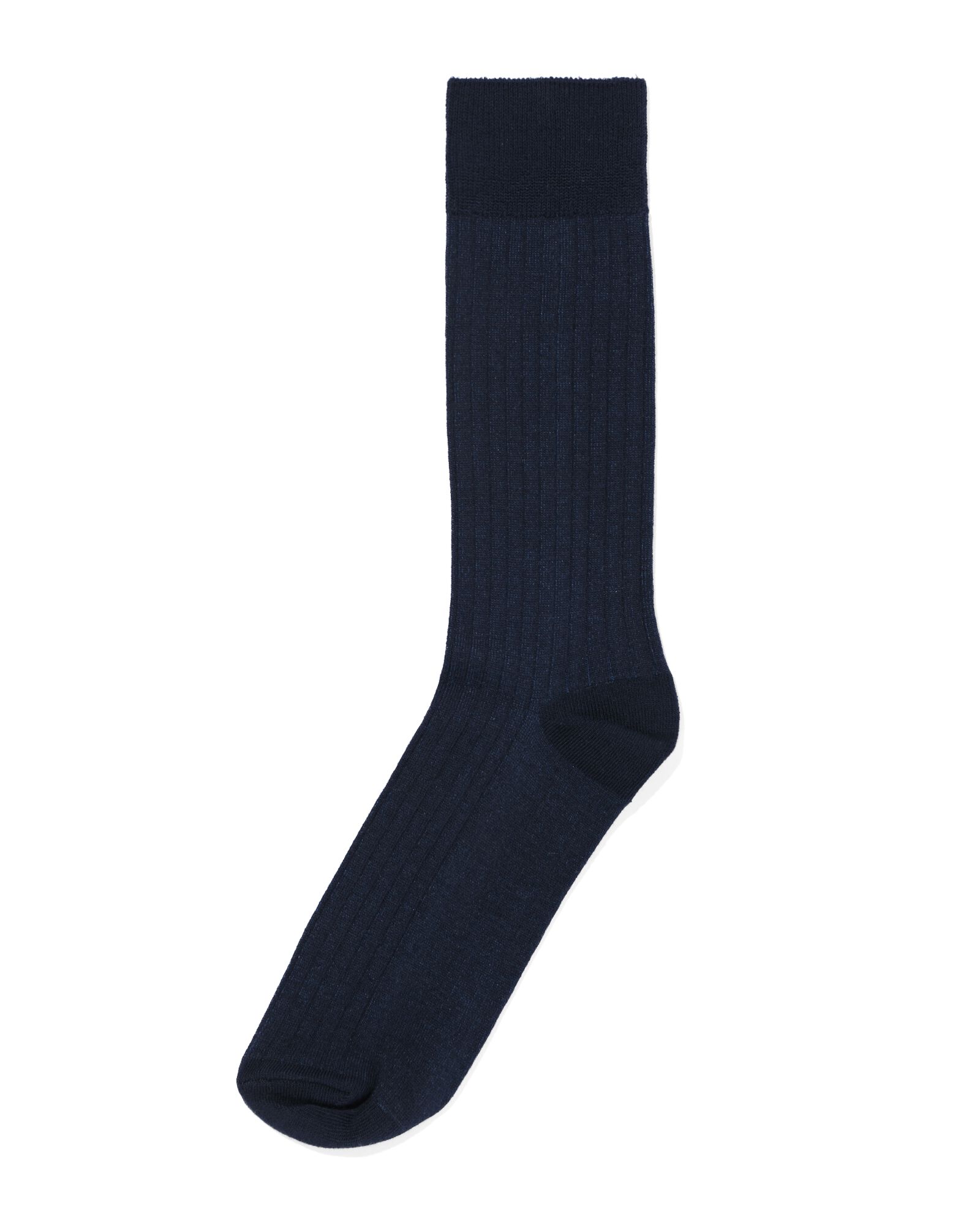 herensokken strepen  donkerblauw donkerblauw - 4104605DARKBLUE - HEMA