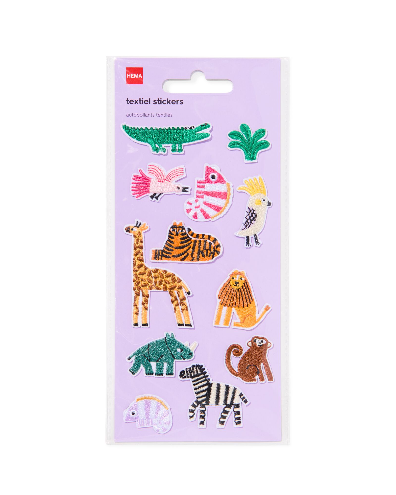 autocollant tissu animaux sauvages - 15900311 - HEMA