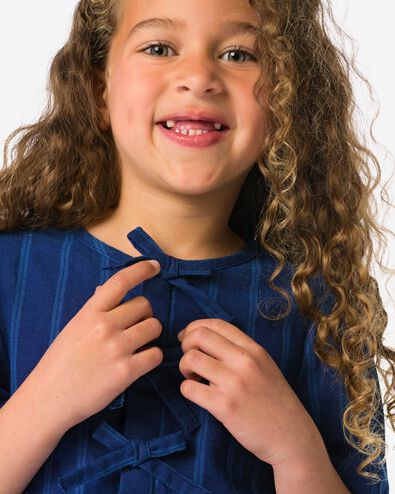 Kinderbluse gestreift dunkelblau - 30814816DARKBLUE - HEMA