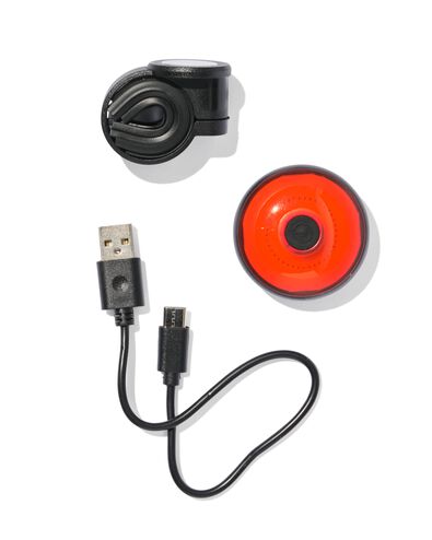 lampe aimantée rechargeable USB rouge - 41140021 - HEMA