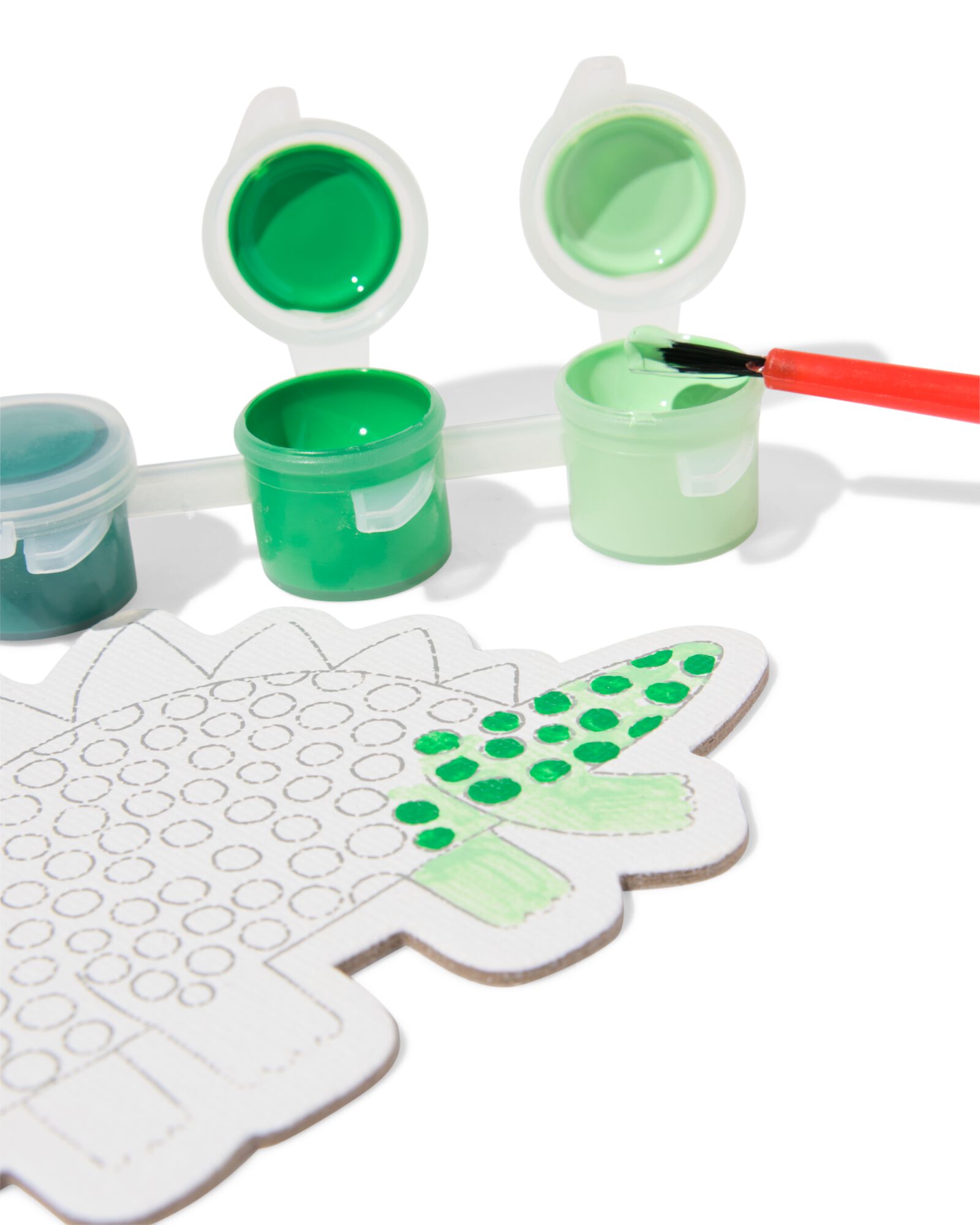 canvas verfset dino - 15900343 - HEMA