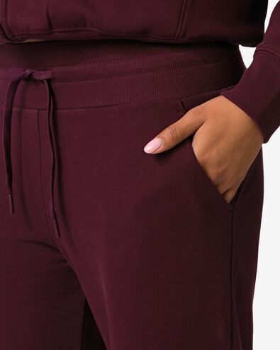 short sweat femme coupe ample bordeaux bordeaux - 36000589BURGUNDYRED - HEMA