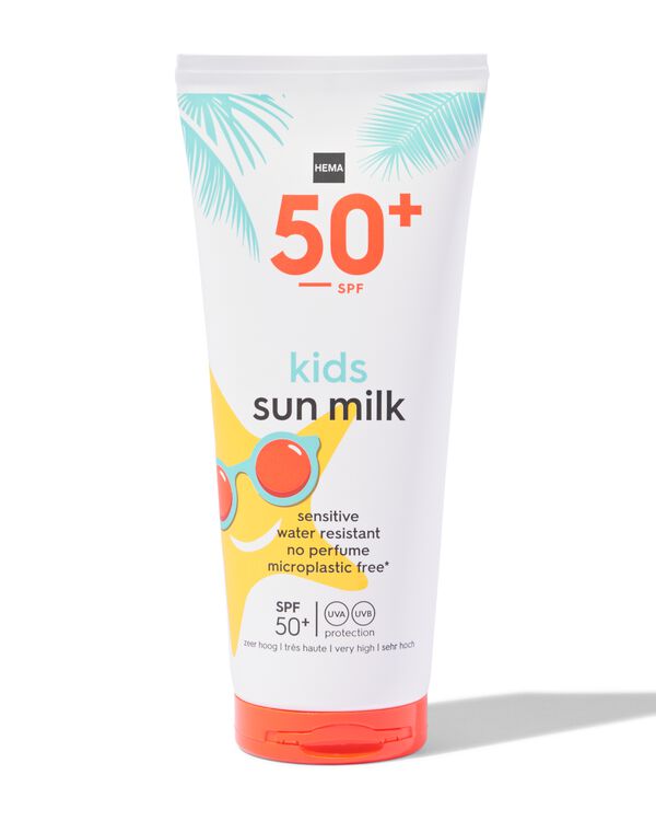 lait solaire enfant pour peau sensible SPF50 200ml - 11620017 - HEMA
