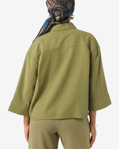 chemisier femme Dora boxy fit olive olive - 36205940OLIVE - HEMA