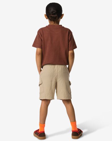 Kindershorts, normale Passform, Musselin hellbraun hellbraun - 30714804LIGHTBROWN - HEMA