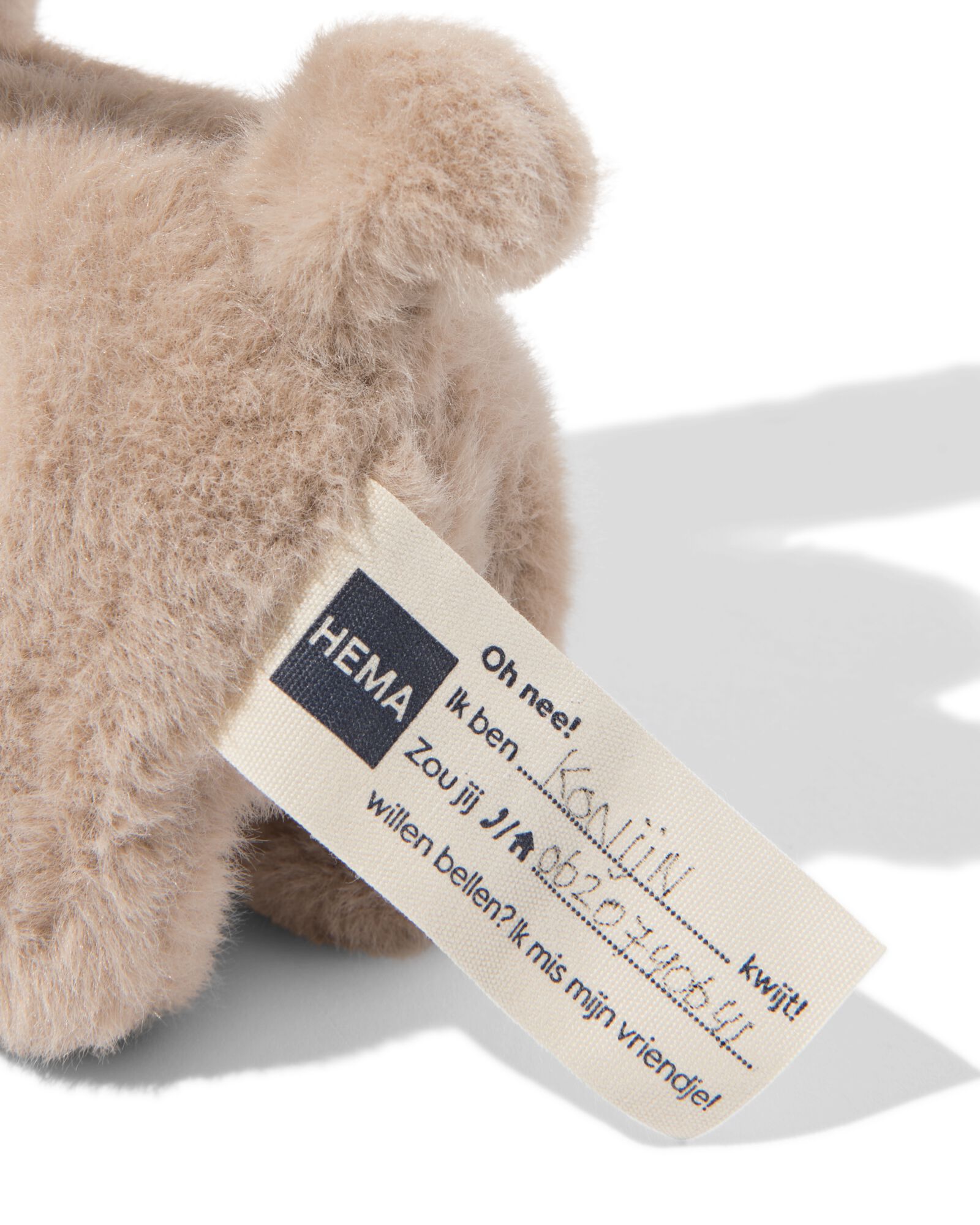 robot lapin en peluche 17x14x7,5cm - 15100274 - HEMA