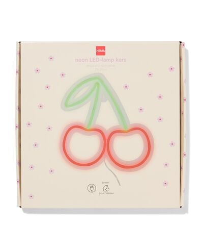 lampe led n&eacute;on 29x30cm cerise  - 61104542 - HEMA