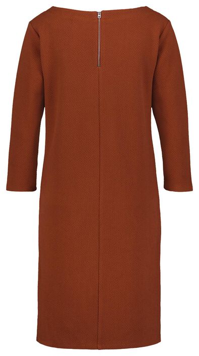 robe femme relief marron - 1000025277 - HEMA