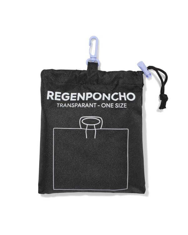 poncho de pluie r&eacute;utilisable transparent - 18600006 - HEMA