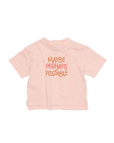 baby t-shirt maybe  perzik perzik - 33103350PEACH - HEMA