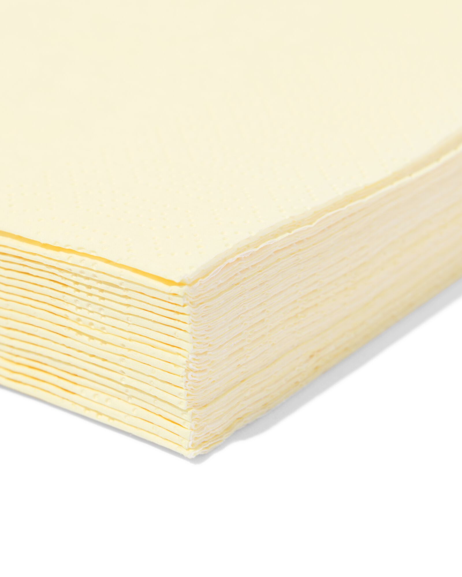 servetten 33x33cm geel - 20 stuks - 25800221 - HEMA