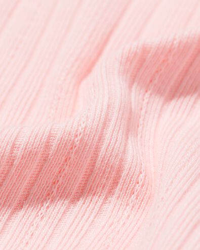 baby T-shirt ajour lichtroze - 33069870LIGHTPINK - HEMA