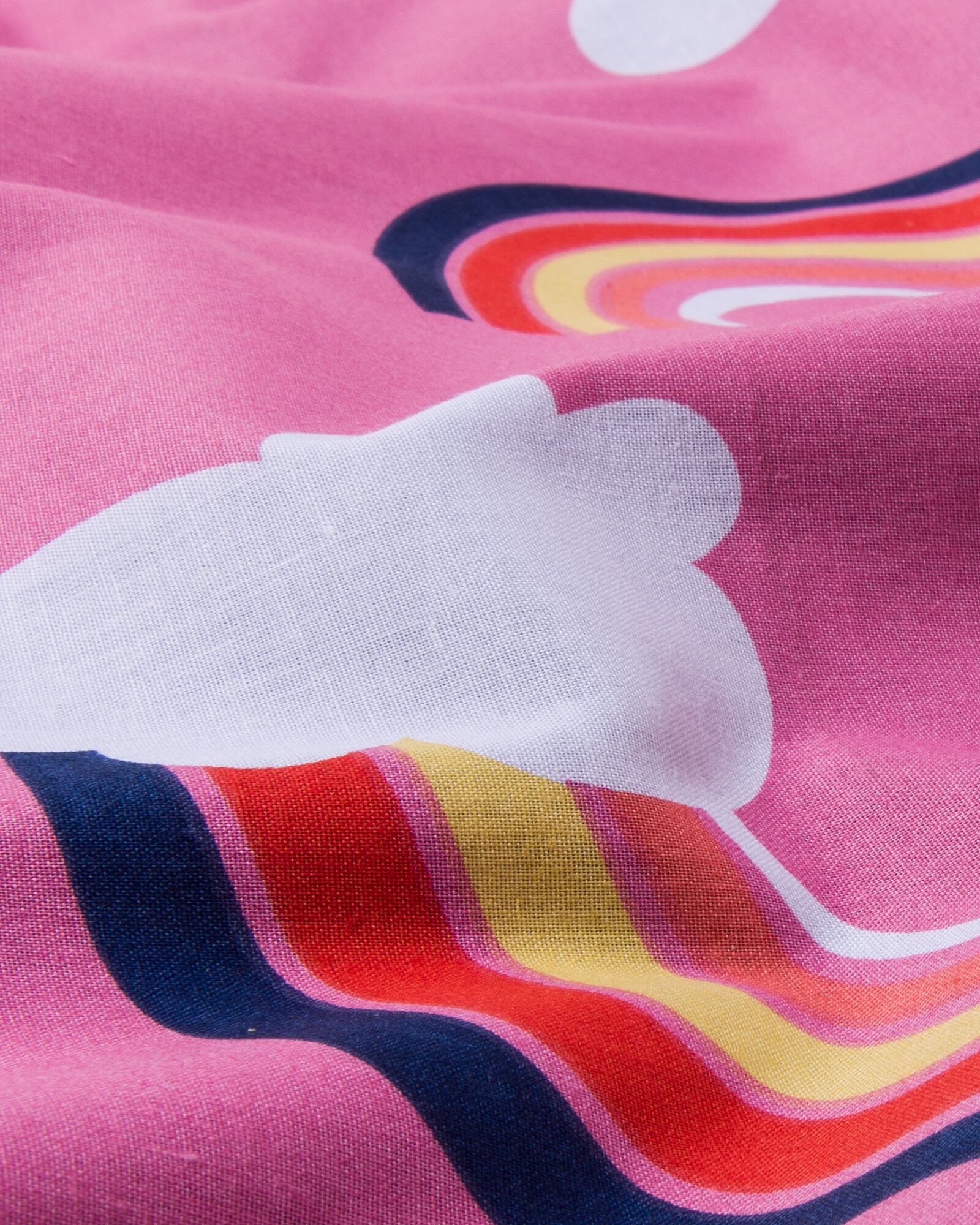 housse de couette enfant 140x200 cm coton doux arc-en-ciel - 5740076 - HEMA