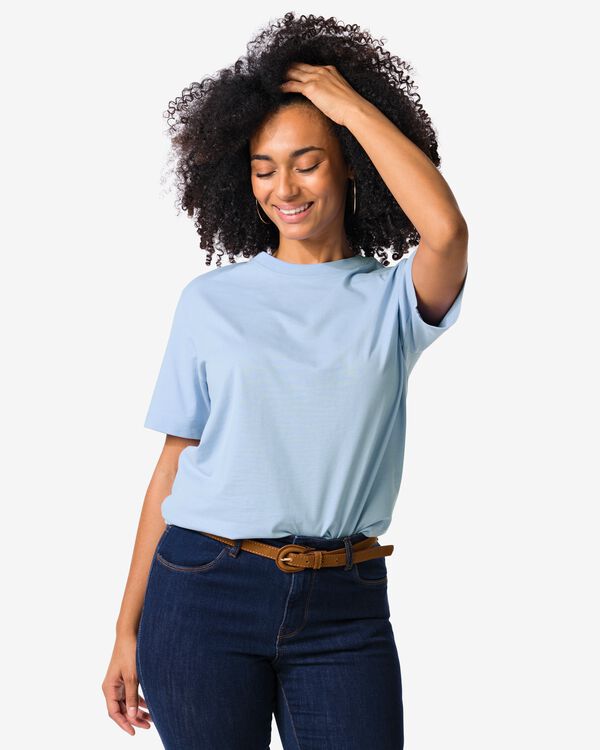 t-shirt femme Miffy jersey imprim&eacute; bleu clair bleu clair - 36208460LIGHTBLUE - HEMA