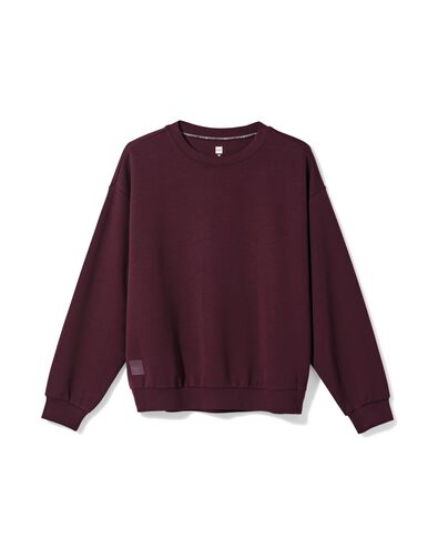 pull femme lounge bordeaux bordeaux - 36000446BURGUNDYRED - HEMA
