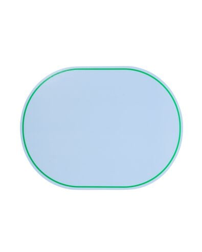 placemat 32x42cm ovaal blauw - 5330024 - HEMA