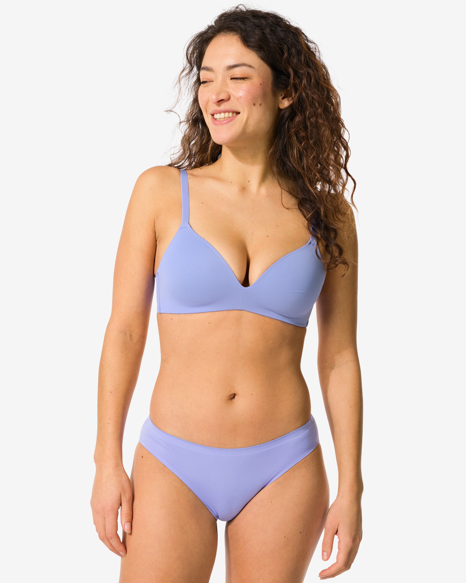 Damen-Slip, Second Skin, Mikrofaser blau - 19630304BLUE - HEMA