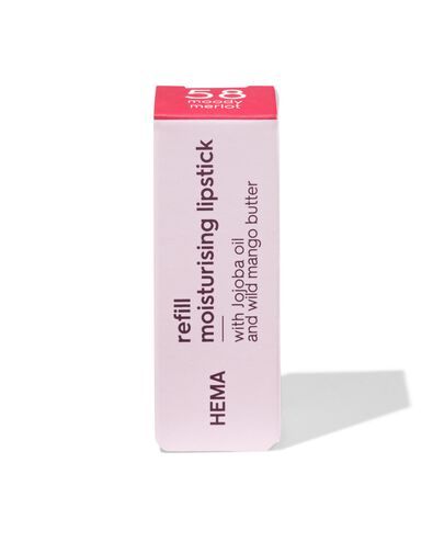 recharge rouge &agrave; l&egrave;vres hydratant 58 moody merlot - satin - 11230458 - HEMA