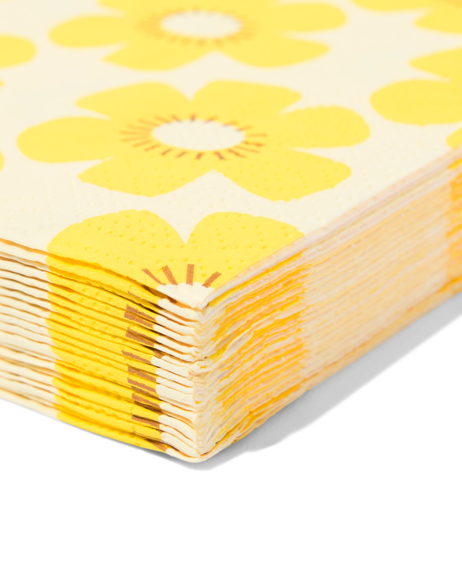 Servietten 33 x 33 cm Papier Blumen &ndash; 20 St&uuml;ck - 25800048 - HEMA