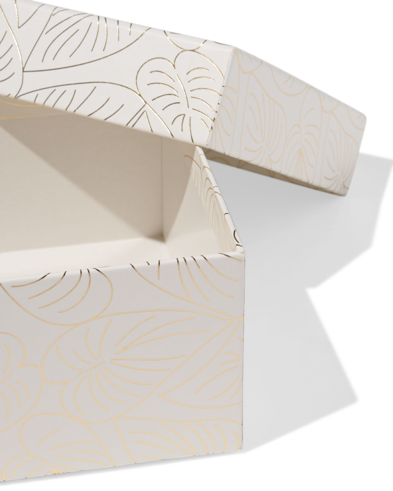 Box, 16,5x16,5x9 cm, quadratisch, Bl&auml;tter - 14793297 - HEMA