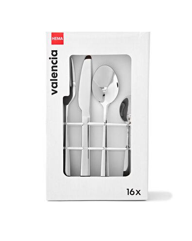 Besteckset Valencia, 16-teilig - 9905062 - HEMA