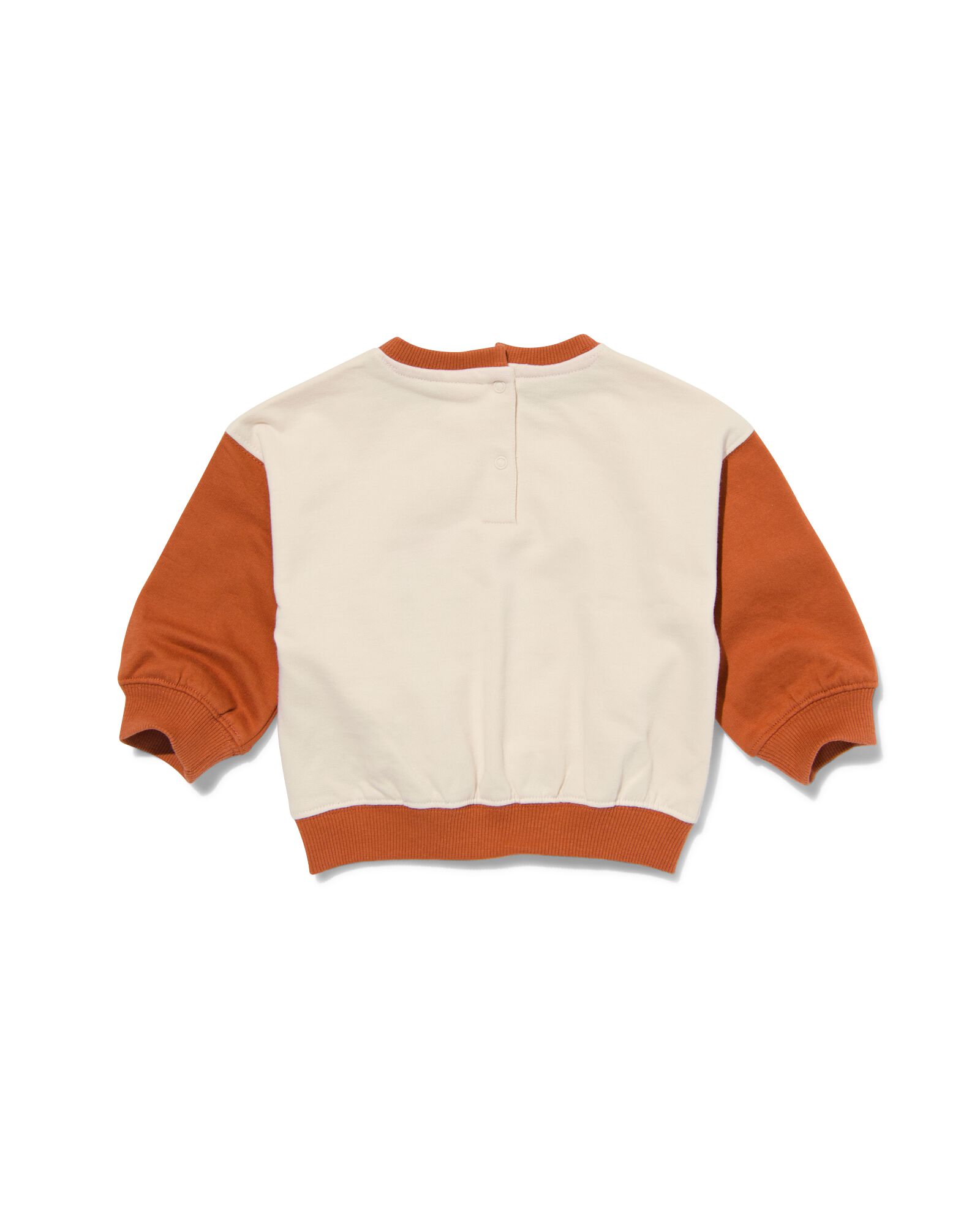 Baby-Sweatshirt, Colorblocking braun 68 - 33179542 - HEMA