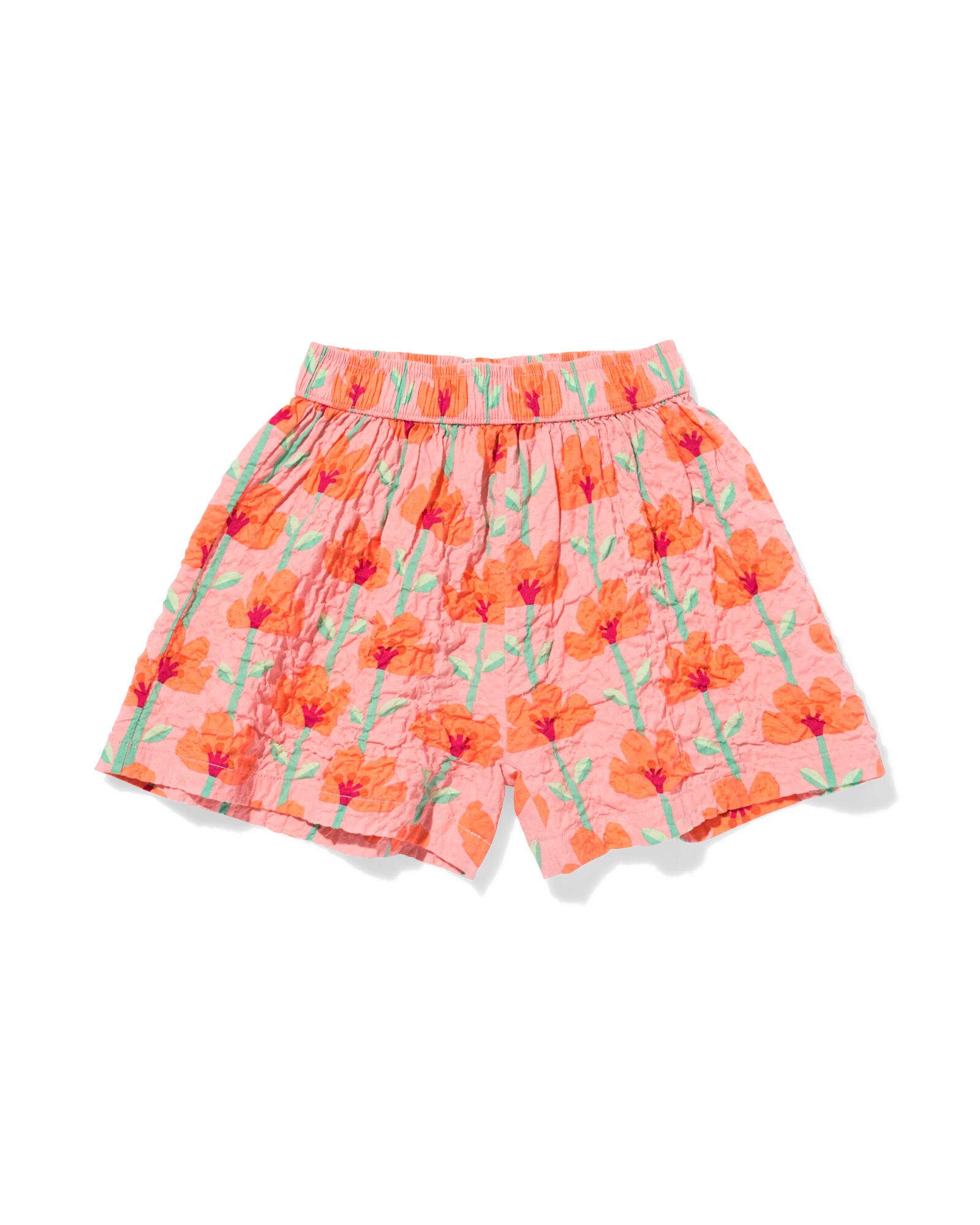 Kinderskort mit Blumen rosa - 30859304PINK - HEMA