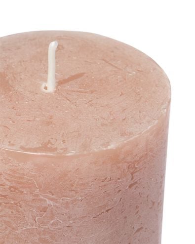 bougies rustiques marron 7 x 19 - 13504012 - HEMA