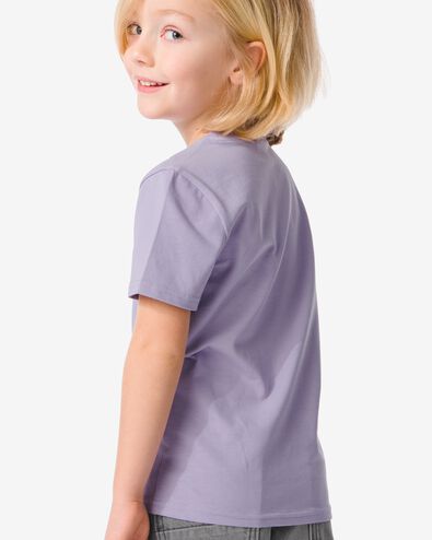t-shirt enfant violet 122/128 - 30779035 - HEMA