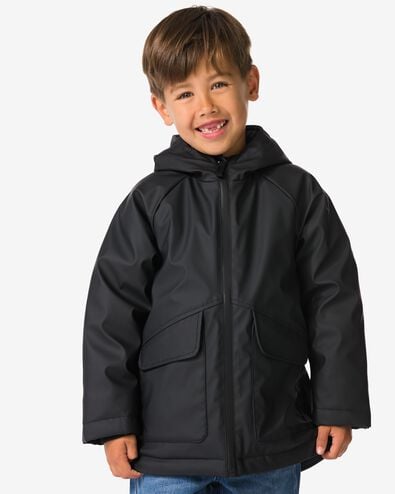 kinderjas zwart zwart - 30704139BLACK - HEMA